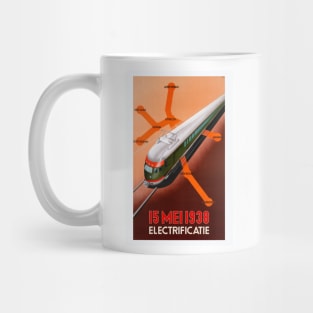 15 Mei 1938 Electrificatie Vintage Poster Mug